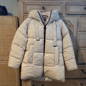 BCBG Cream Puffer Jacket